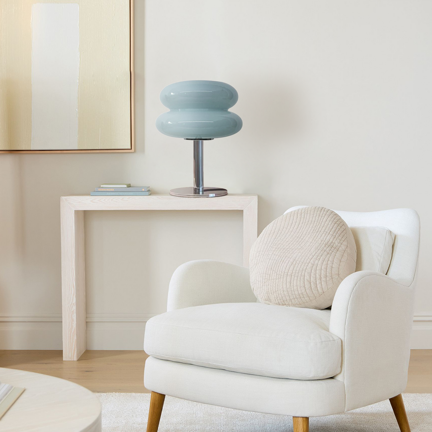 Finn Bauhaus Minimalist Glass Table Lamp