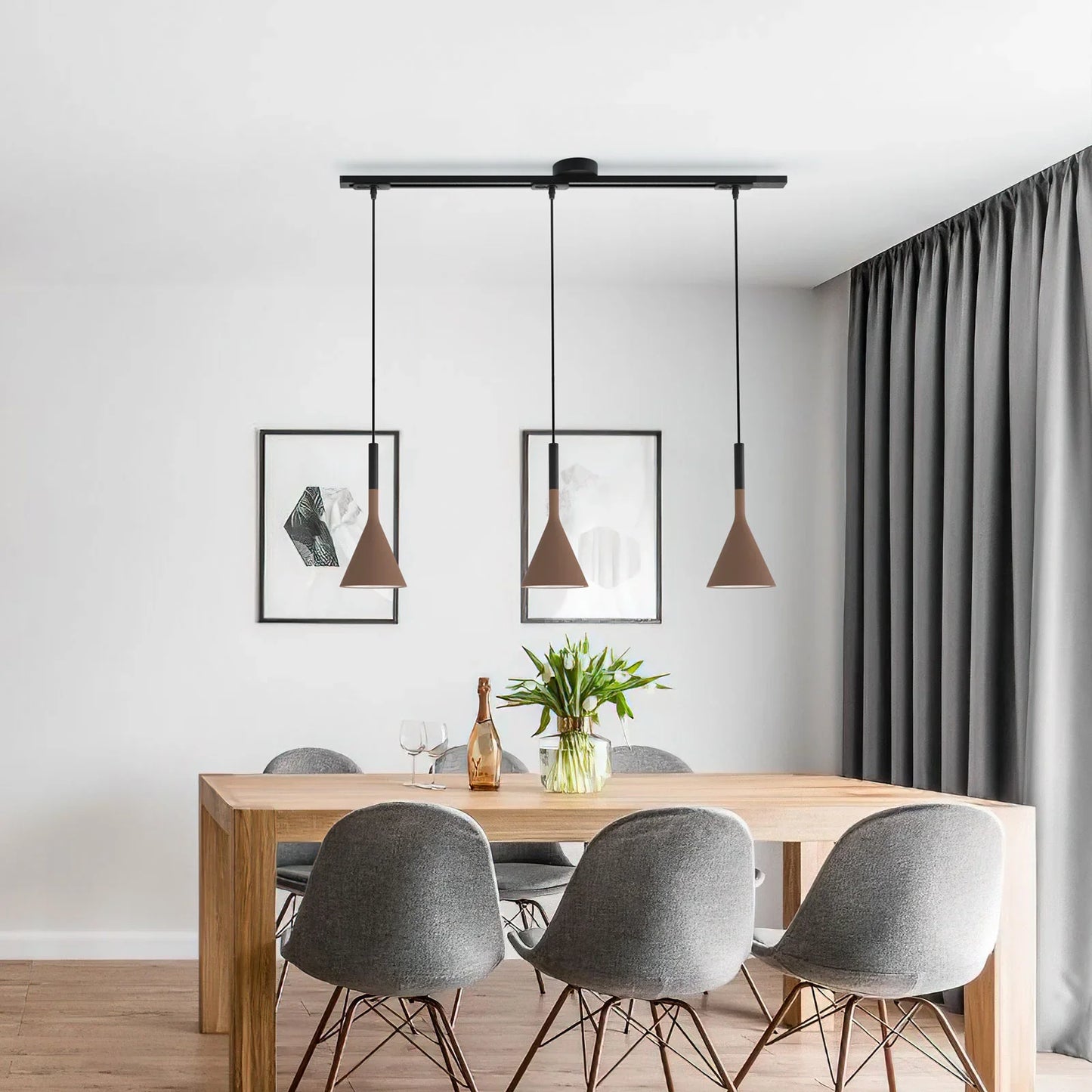 Morris Rotatable Movable Ceiling Rail for Pendant Light
