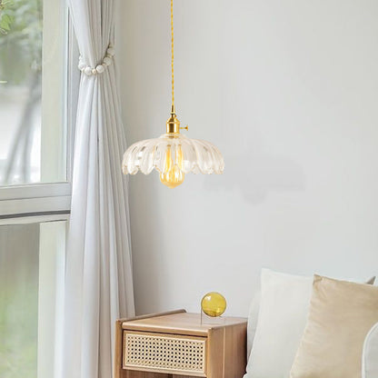 Fay Rustic Tulip Glass Pendant Light