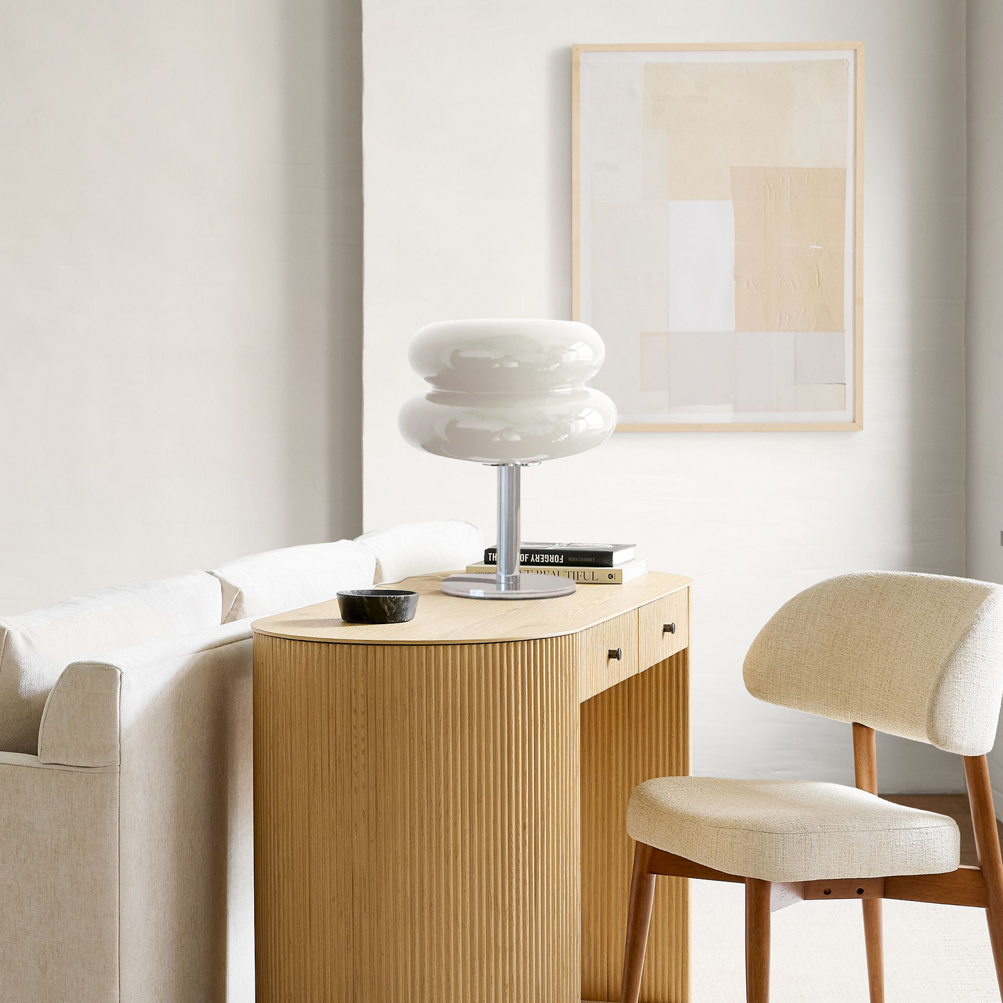 Finn Bauhaus Minimalist Glass Table Lamp