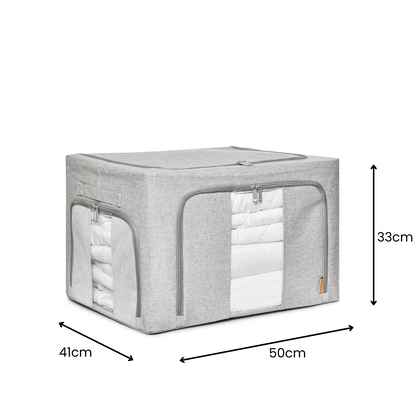 Linen Storage Box 12 Set - Pebble Grey