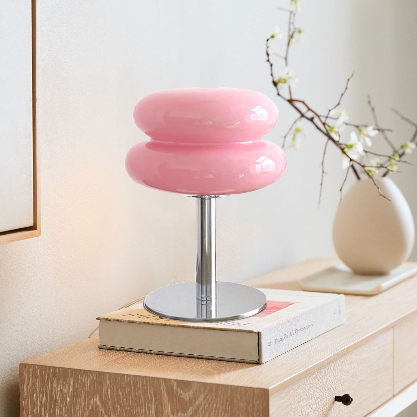 Finn Bauhaus Minimalist Glass Table Lamp