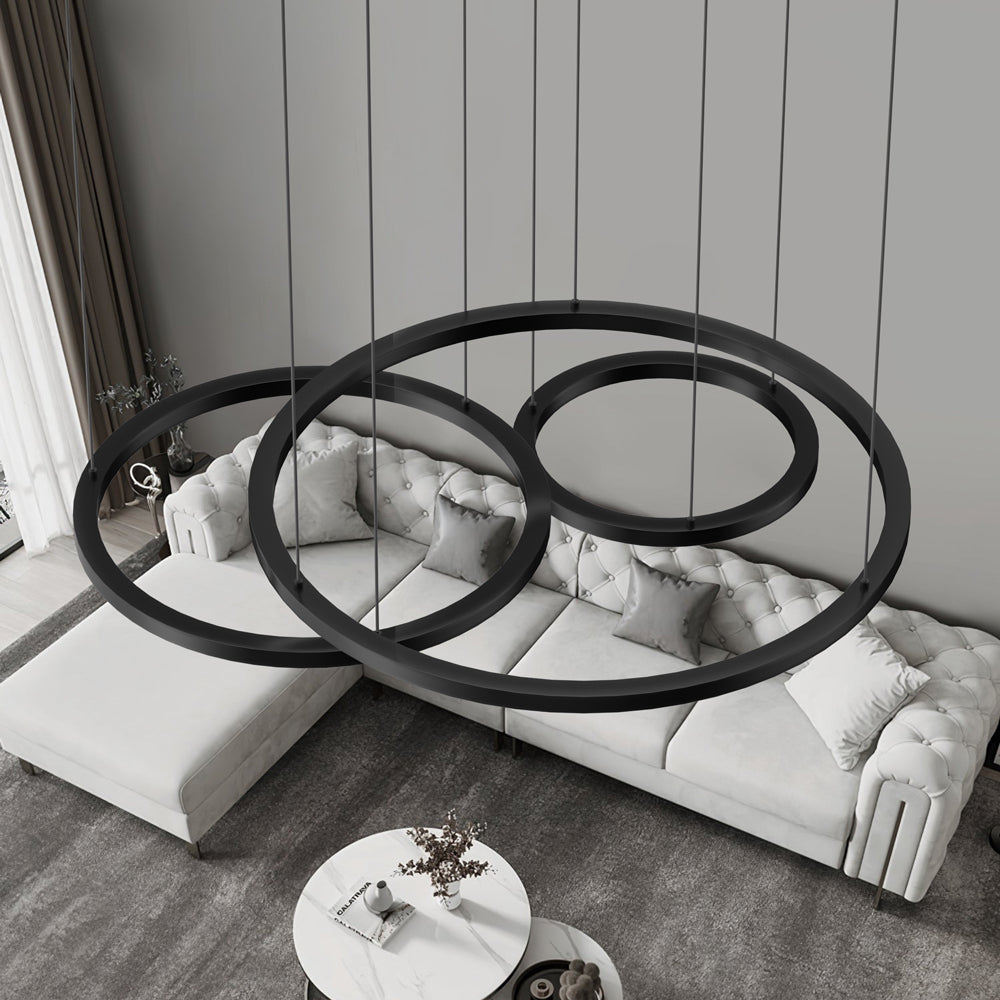 Karlo Tir-Circle Acrylic Metal Pendant Light