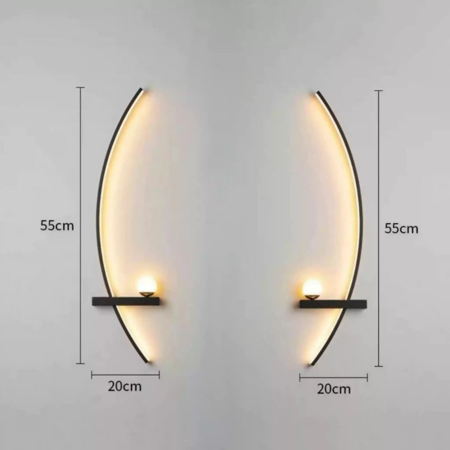 Forseti Minimalist Arc Linear LED Wall Light