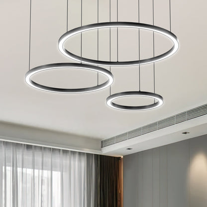 Karlo Tir-Circle Acrylic Metal Pendant Light