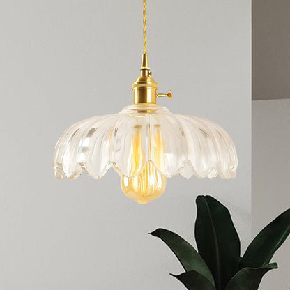 Fay Rustic Tulip Glass Pendant Light