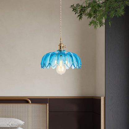 Fay Rustic Tulip Glass Pendant Light
