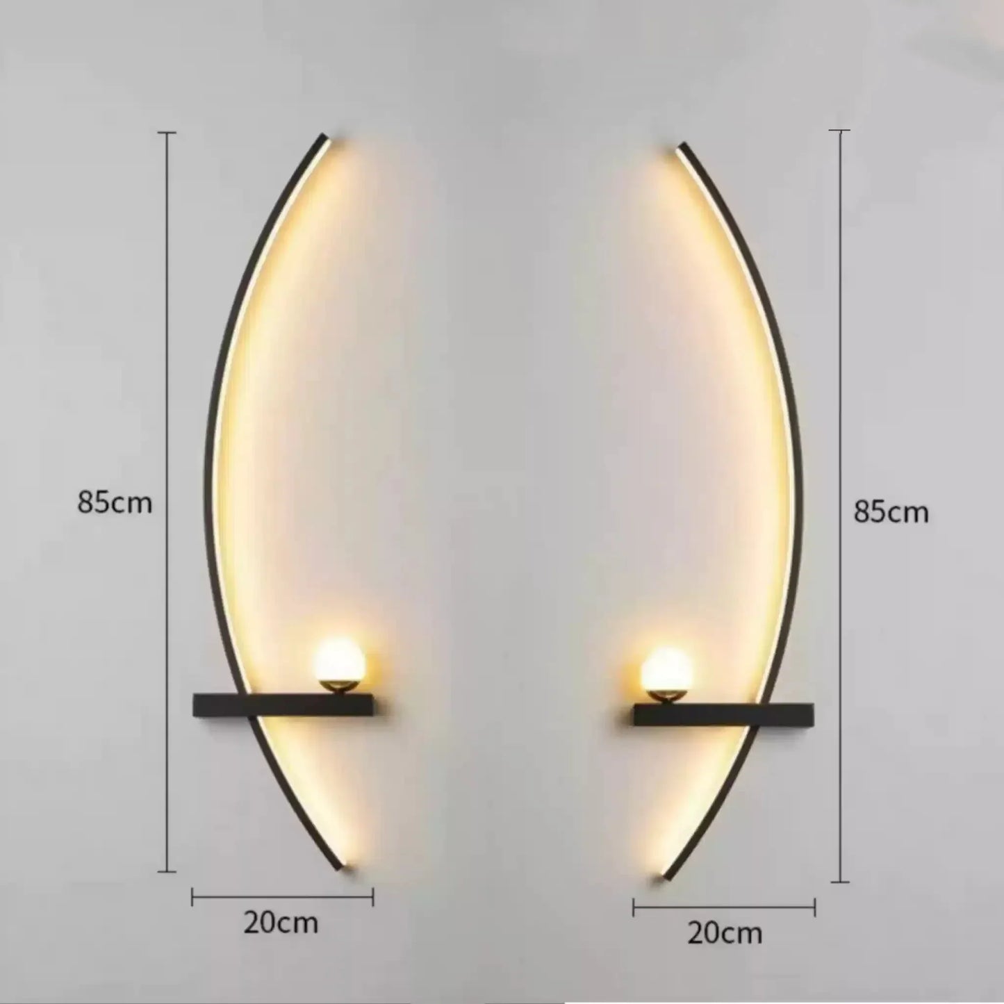 Forseti Minimalist Arc Linear LED Wall Light