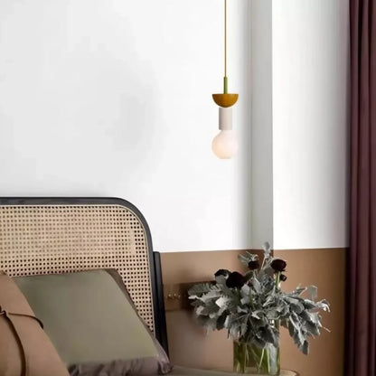 Alvar Multicolor Geometric Wood Pendant Light