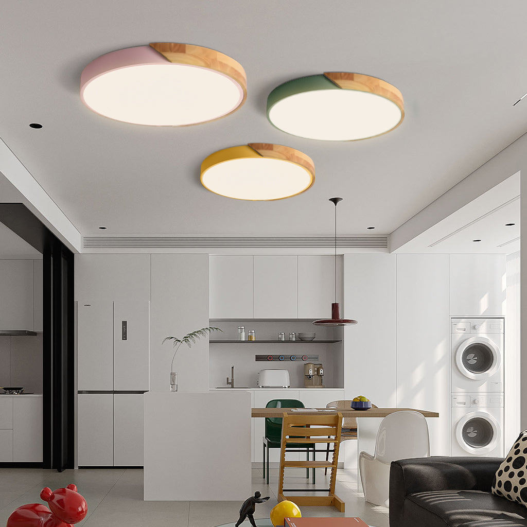 Apollo Macaron Round Dimmable Ceiling Lamp