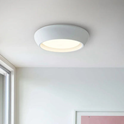 Astoria Minimalist Cement Flush Mount Ceiling Light