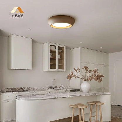 Astoria Minimalist Cement Flush Mount Ceiling Light