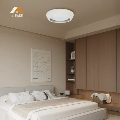 Astoria Minimalist Cement Flush Mount Ceiling Light