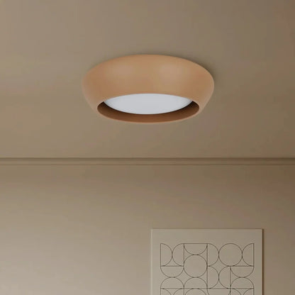 Astoria Minimalist Cement Flush Mount Ceiling Light
