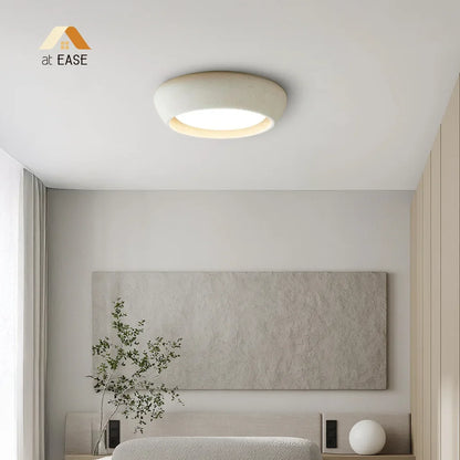 Astoria Minimalist Cement Flush Mount Ceiling Light