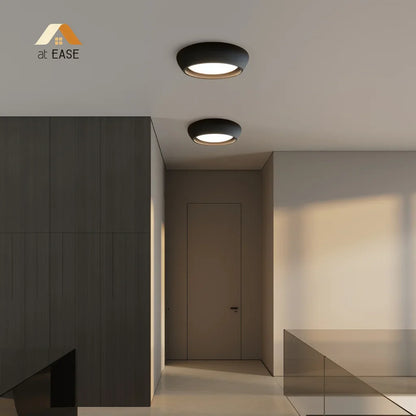 Astoria Minimalist Cement Flush Mount Ceiling Light