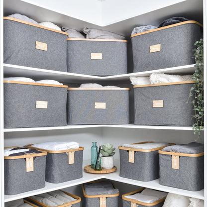 Linen Basket Large - Dark Grey