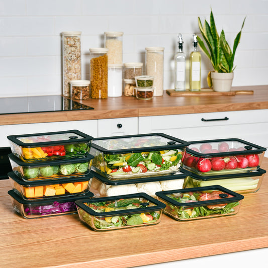 Meal Prep Glass Food Container   -   10 set