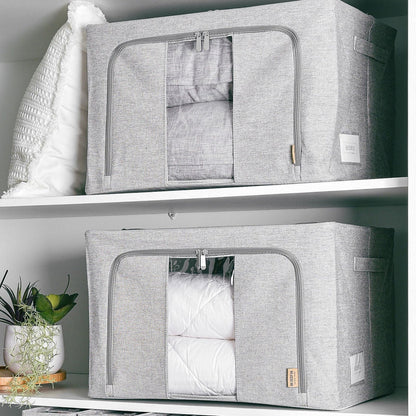 Linen Storage Box 12 Set - Pebble Grey