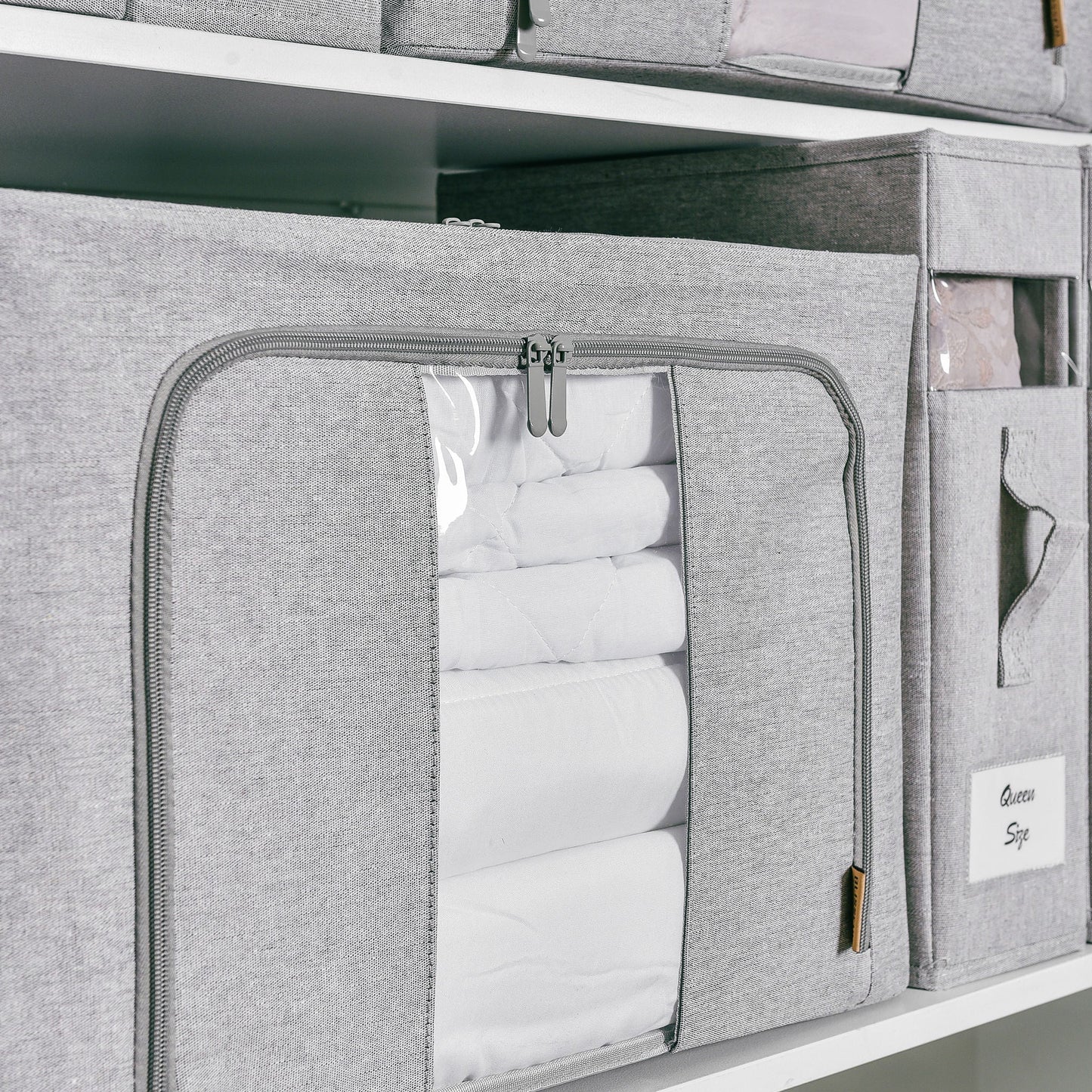 Linen Storage Box 6 Set - Pebble Grey