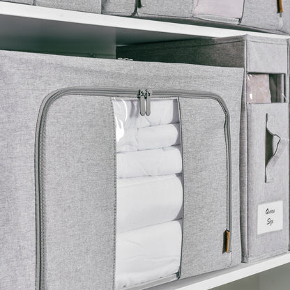 Linen Storage Box 6 Set - Pebble Grey