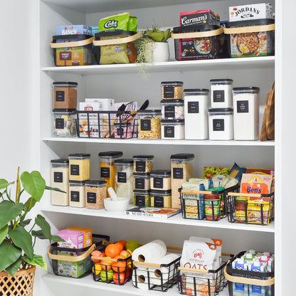 Blissfully Black Pantry Organisation Set