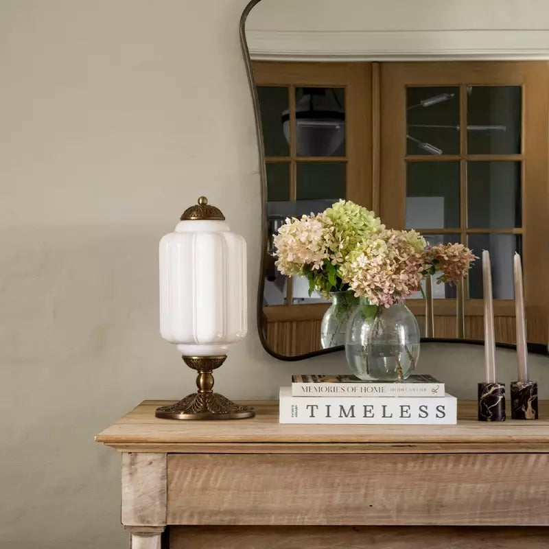 Sif Eloise Vintage Opal Glass Table Lamp