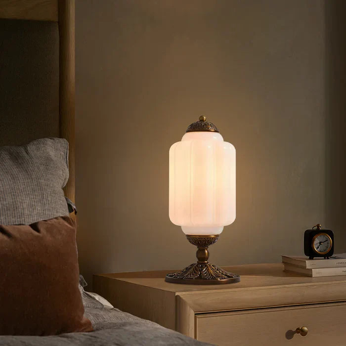 Sif Eloise Vintage Opal Glass Table Lamp