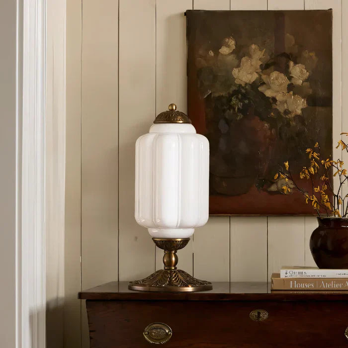 Sif Eloise Vintage Opal Glass Table Lamp