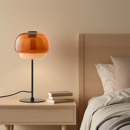 Elvrynor Nordic Colorful Glass Table Lamp