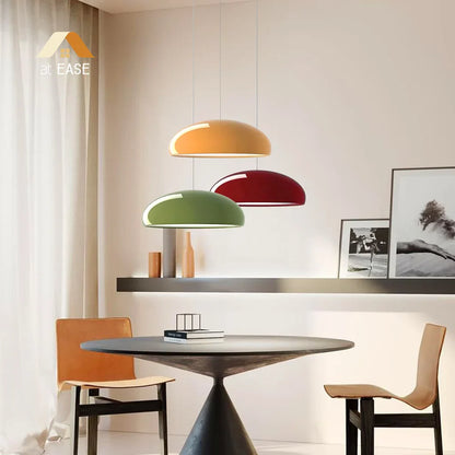 Elyndraea Nordic Bauhaus Metal Bowl Pendant Light