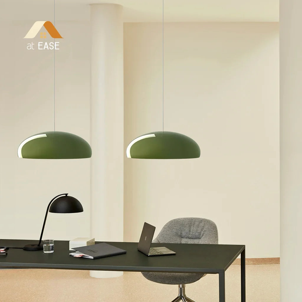 Elyndraea Nordic Bauhaus Metal Bowl Pendant Light
