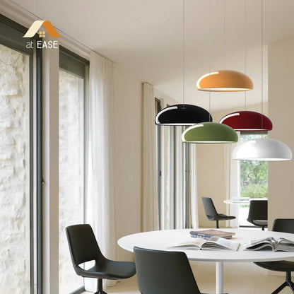 Elyndraea Nordic Bauhaus Metal Bowl Pendant Light