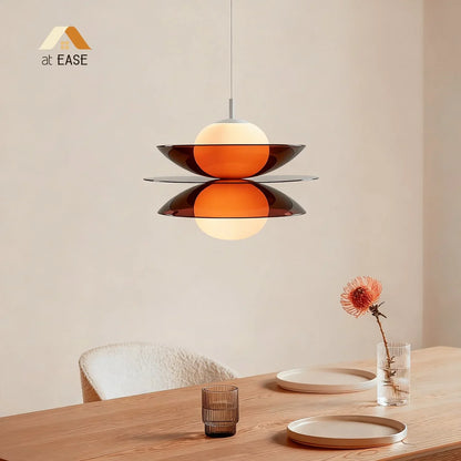 Fable Disc Opal Glass Pendant Light