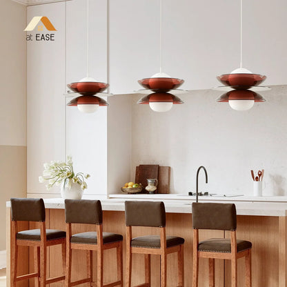 Fable Disc Opal Glass Pendant Light