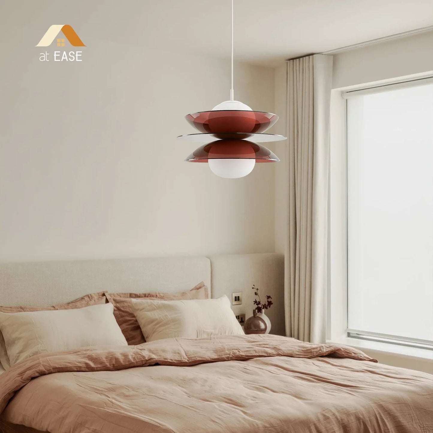 Fable Disc Opal Glass Pendant Light