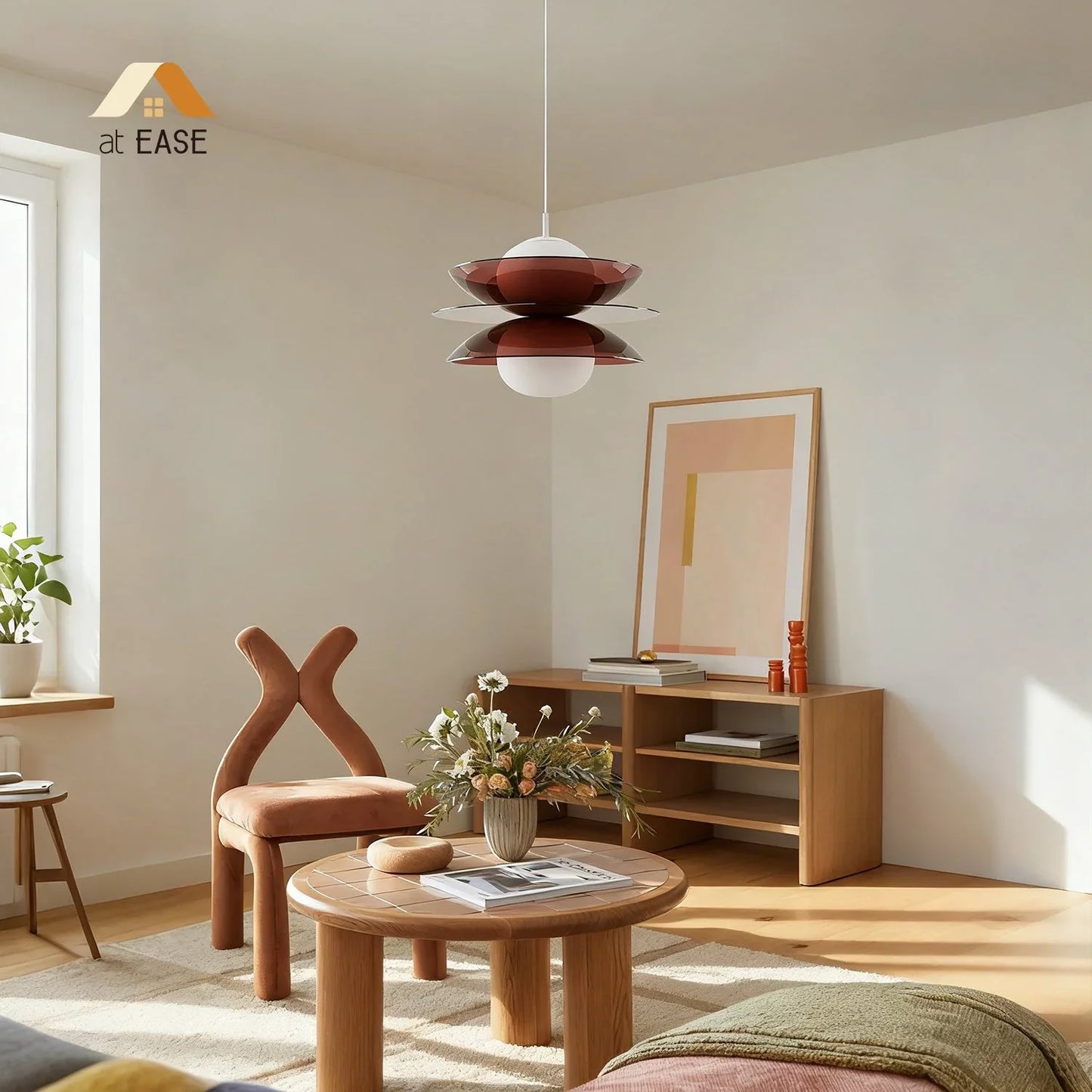 Fable Disc Opal Glass Pendant Light