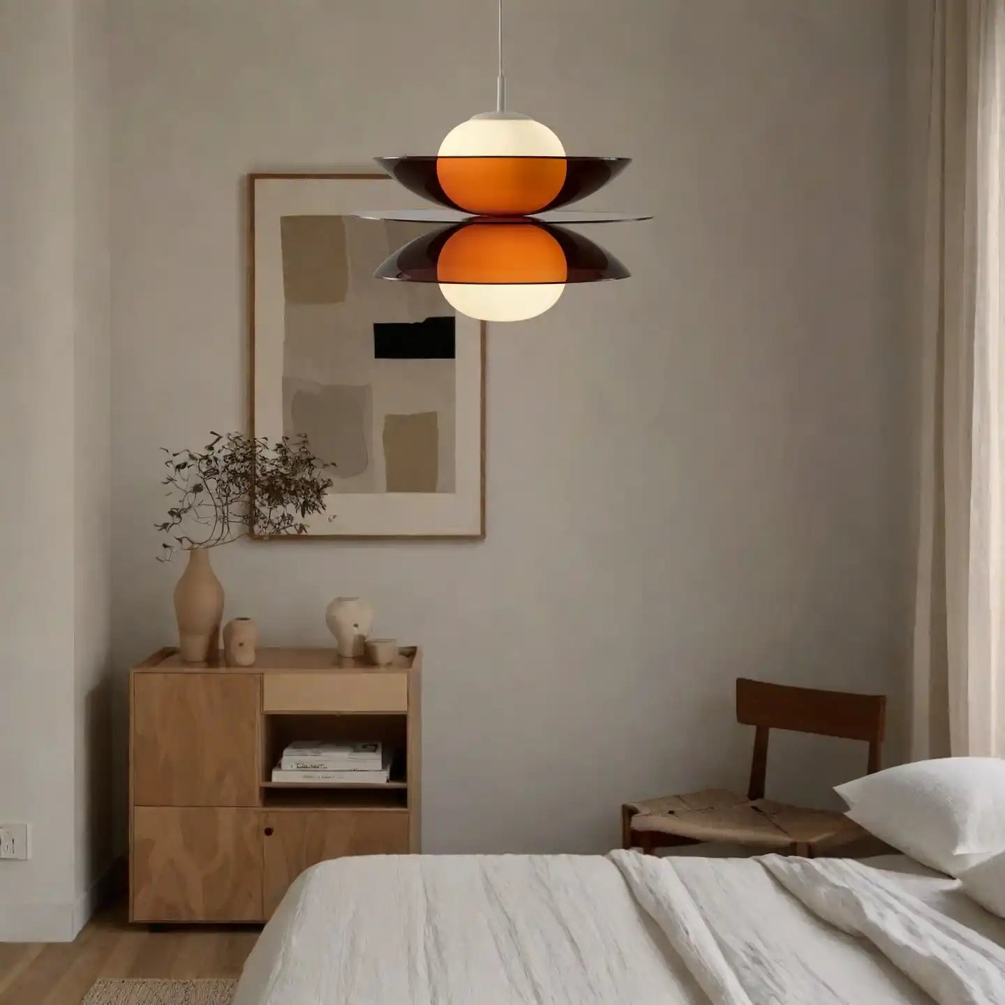 Fable Disc Opal Glass Pendant Light