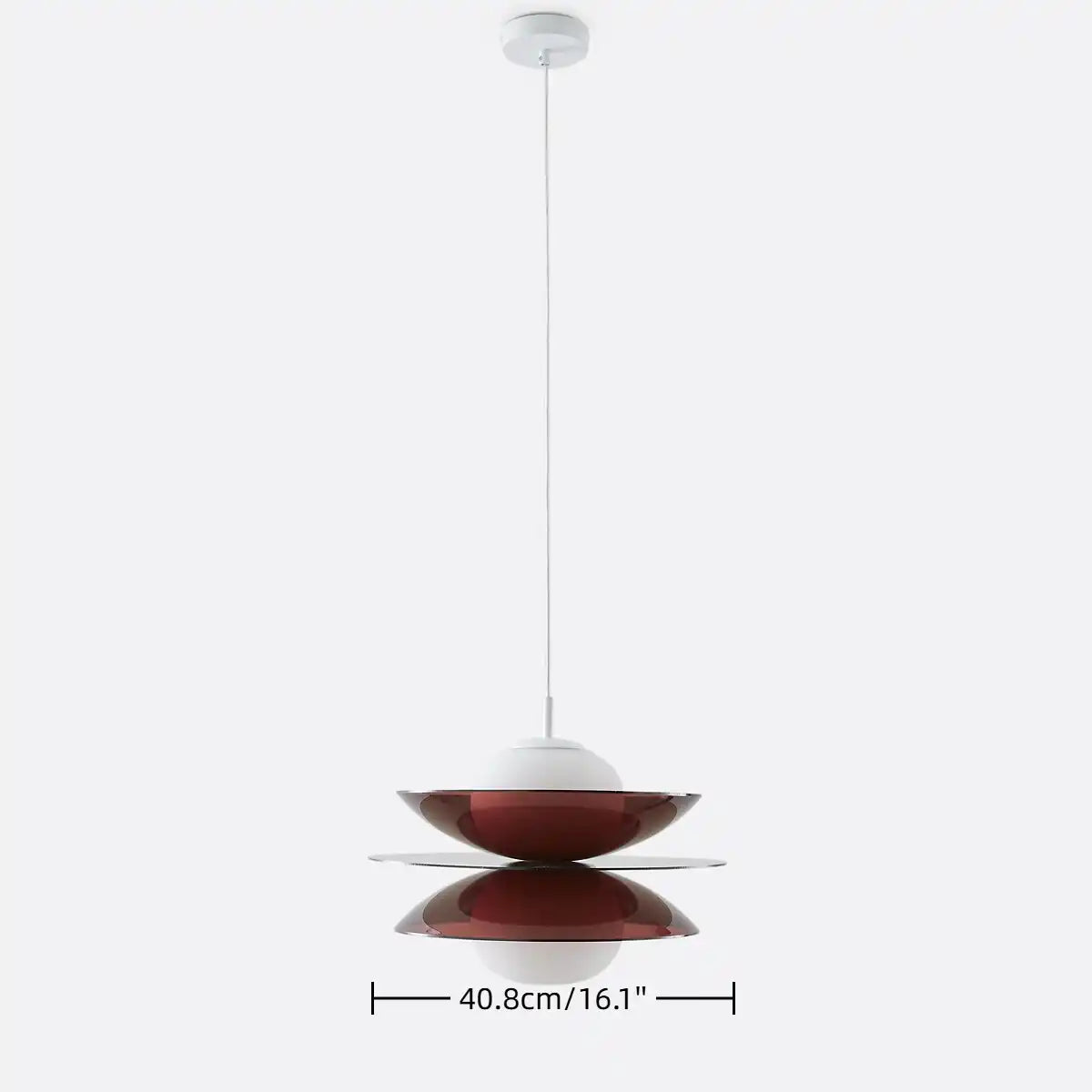 Fable Disc Opal Glass Pendant Light