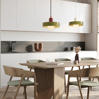 Finan Morandi Glass Disc Orb Pendant Lamp