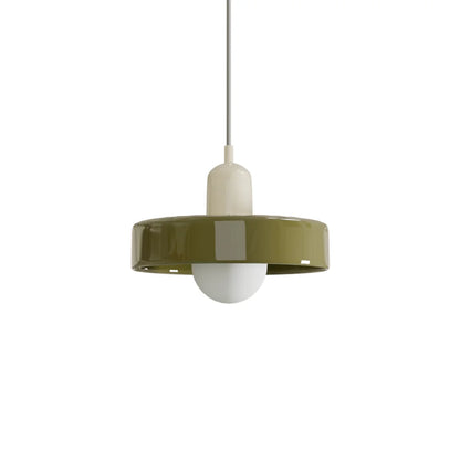 Finan Morandi Glass Disc Orb Pendant Lamp