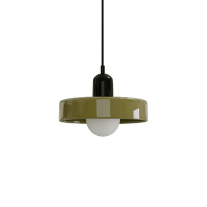 Finan Morandi Glass Disc Orb Pendant Lamp
