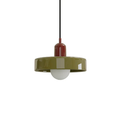 Finan Morandi Glass Disc Orb Pendant Lamp