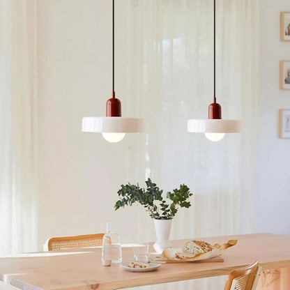 Finan Morandi Glass Disc Orb Pendant Lamp