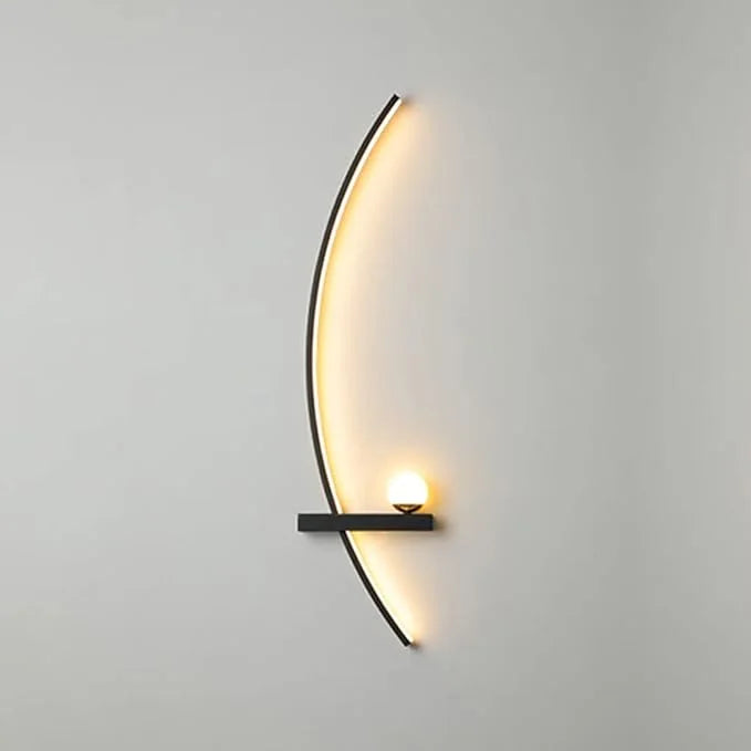 Forseti Minimalist Arc Linear LED Wall Light