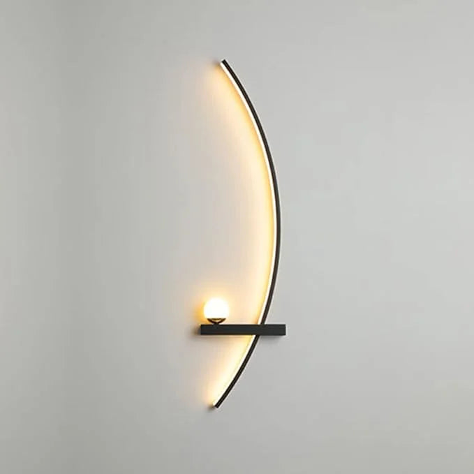 Forseti Minimalist Arc Linear LED Wall Light