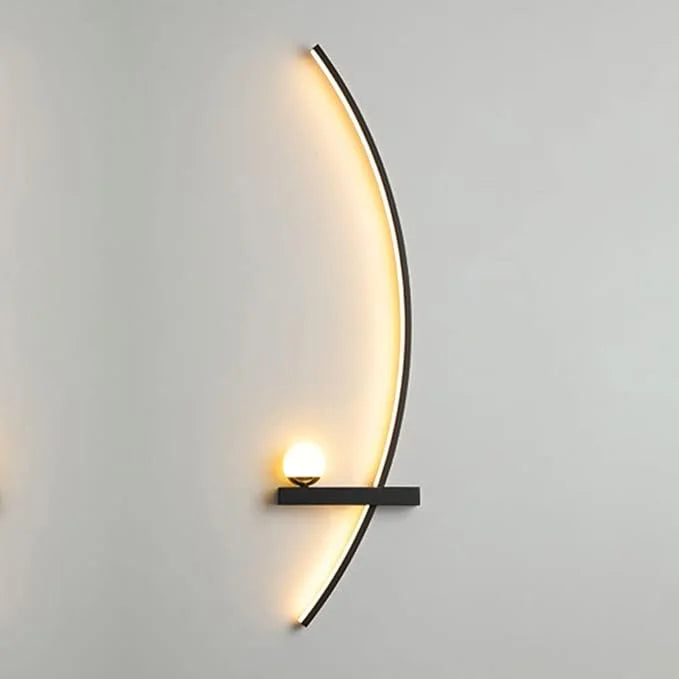 Forseti Minimalist Arc Linear LED Wall Light