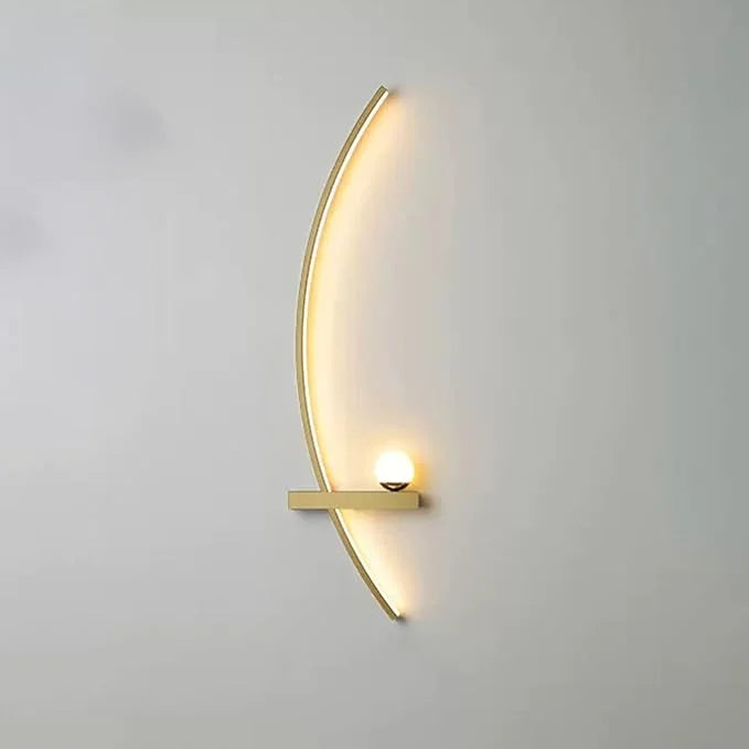 Forseti Minimalist Arc Linear LED Wall Light