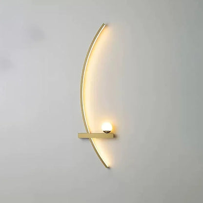 Forseti Minimalist Arc Linear LED Wall Light