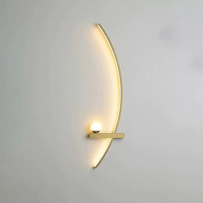 Forseti Minimalist Arc Linear LED Wall Light